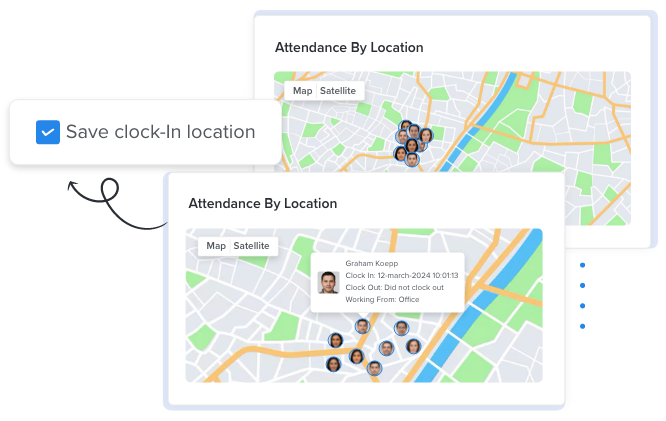 attendance google map view